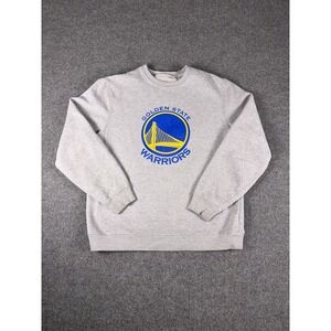 NBA Golde State Warriors Mens Sweater Exclusive Medium Grey Long Sleeve